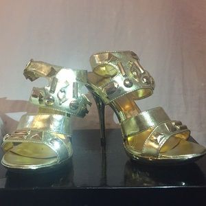 Baby phat Heels Metallic Gold